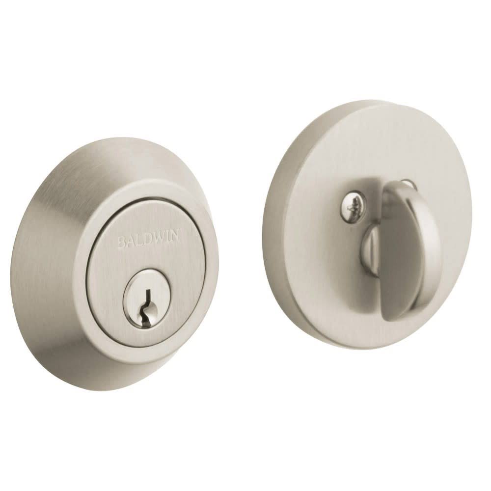Satin Nickel Single Cylinder Deadbolt Q749990
