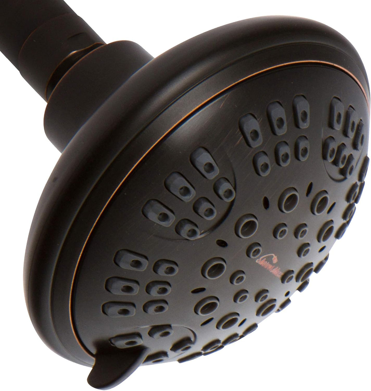 6 Spray Settings 4.5 inch Adjustable High Pressure Shower Head in Polished Brass/Gold Finish Pack of 2 L471803