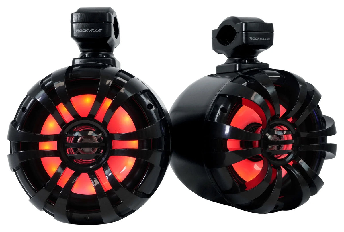 6.5" 300w Metal Marine Wakeboard LED Tower Speakers K623899