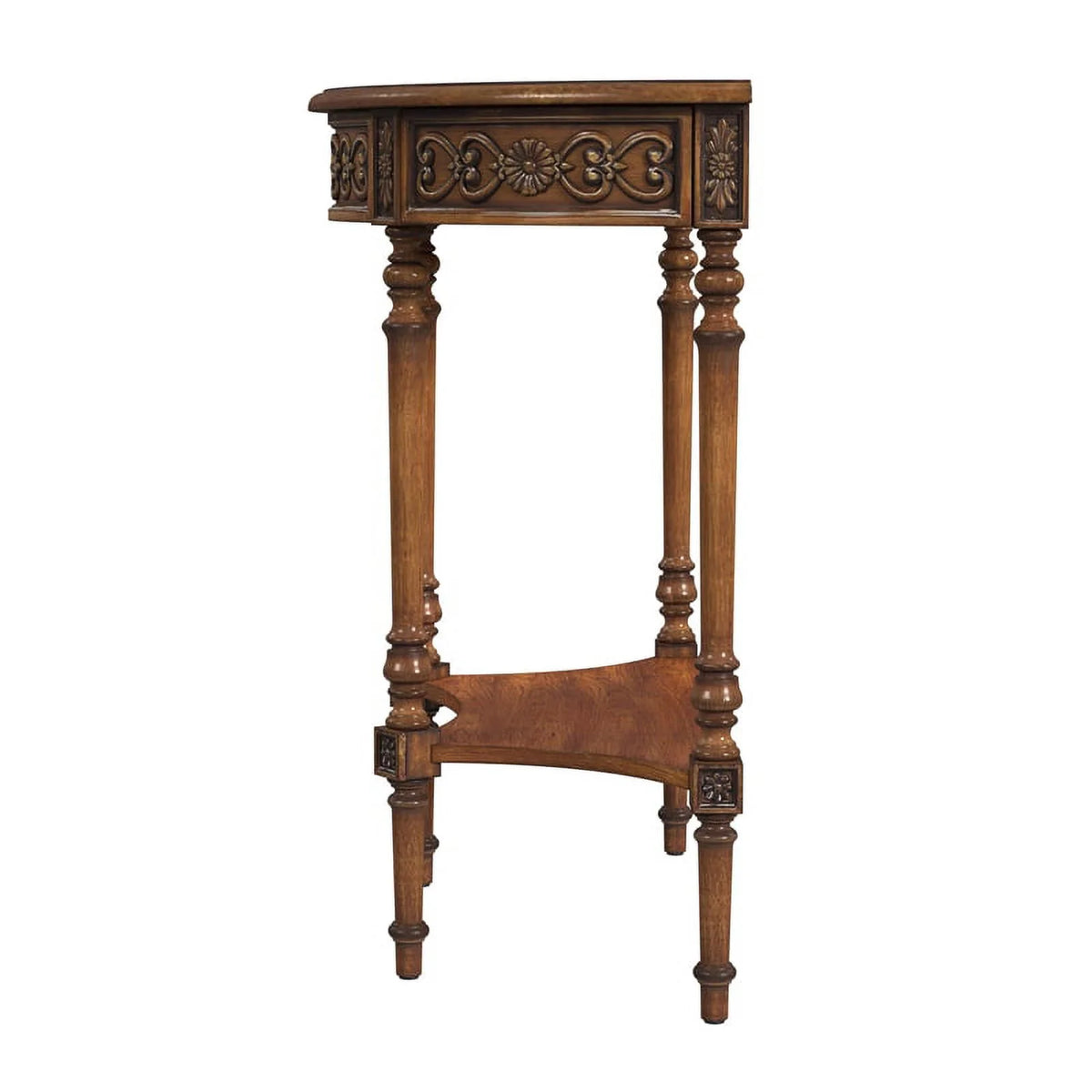 Antique Cherry Demilune Console Table J487709