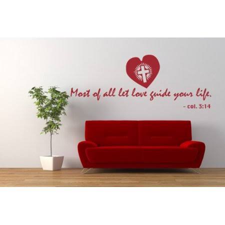 Col. 3:14 Wall Decal Vinyl Art Home Decor H321900
