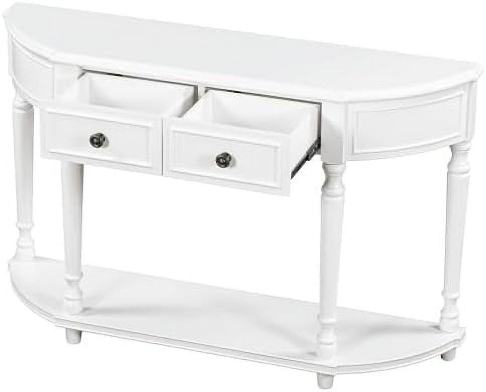 Navy Blue 3 Drawer Wood Console Table G47201