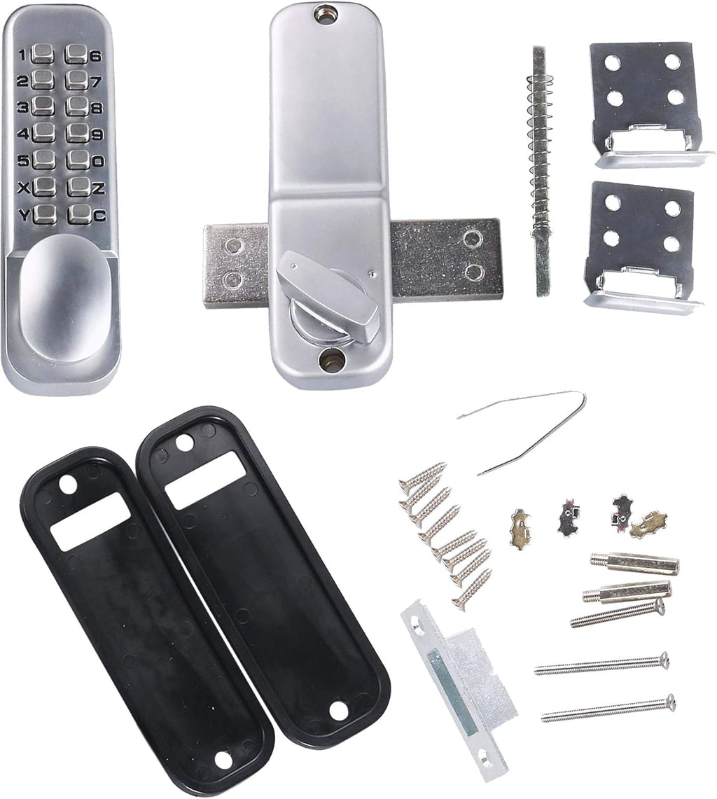 Combination Door Lock Satin Chrome Pack of 2 R554