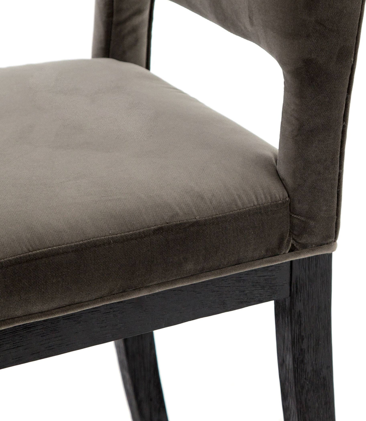 Washed Velvet Grey Dining Chair D9482
