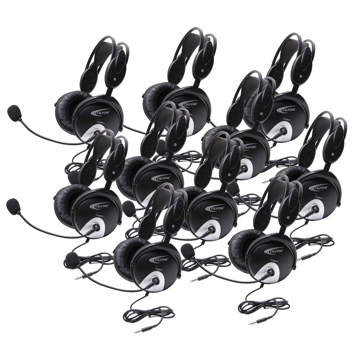 Stereo Headset with to Go Plug, Pack of 10 D985