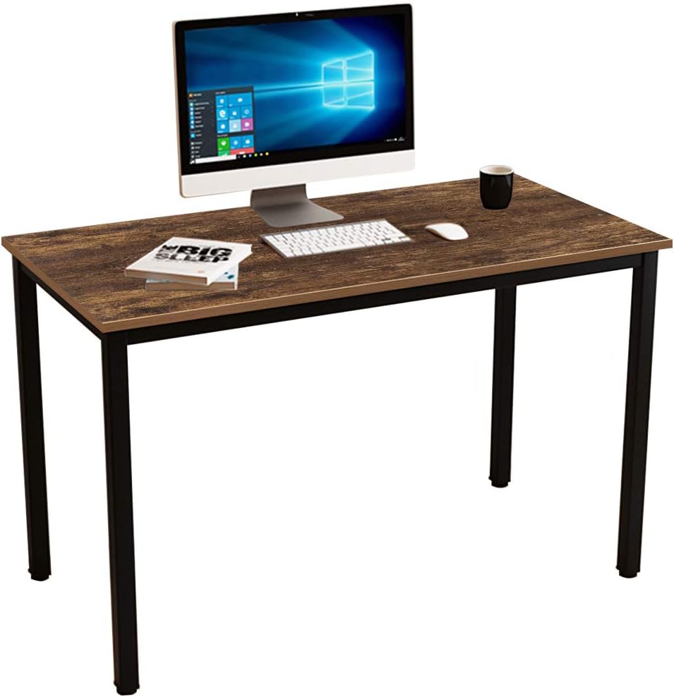 Black Brown 47 inches Computer Desk V82885