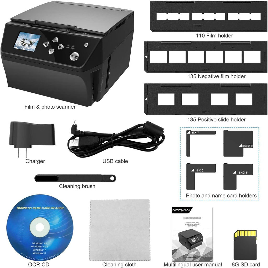 22MP Film & Slide Scanner with 8GB Memory Card Z365645