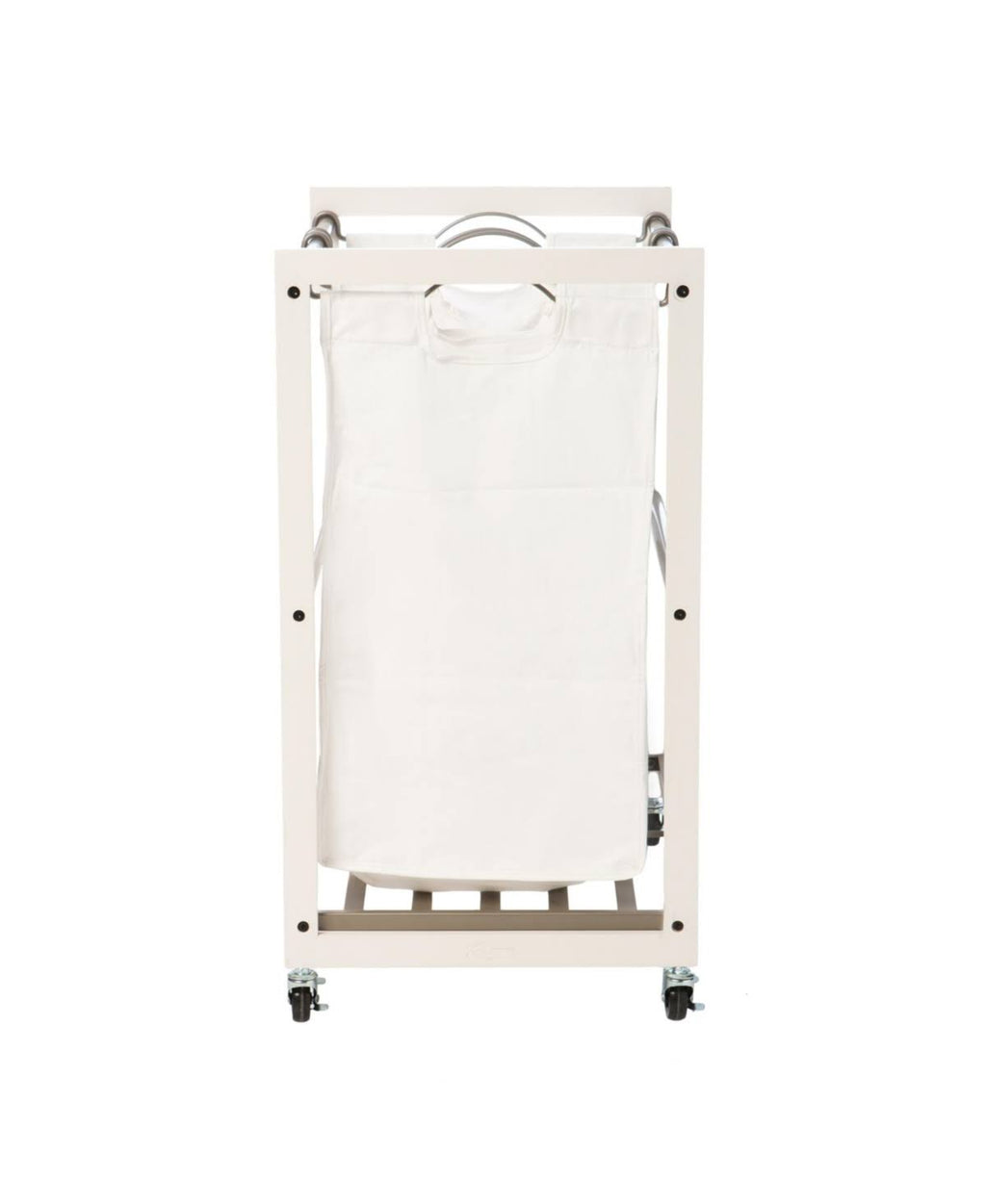 White 3 Bag Laundry Cart M292