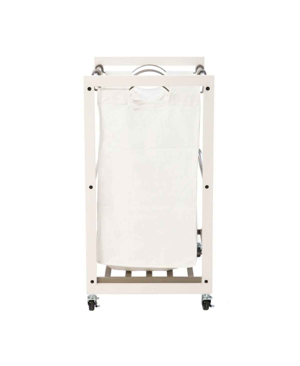 White 3 Bag Laundry Cart M292