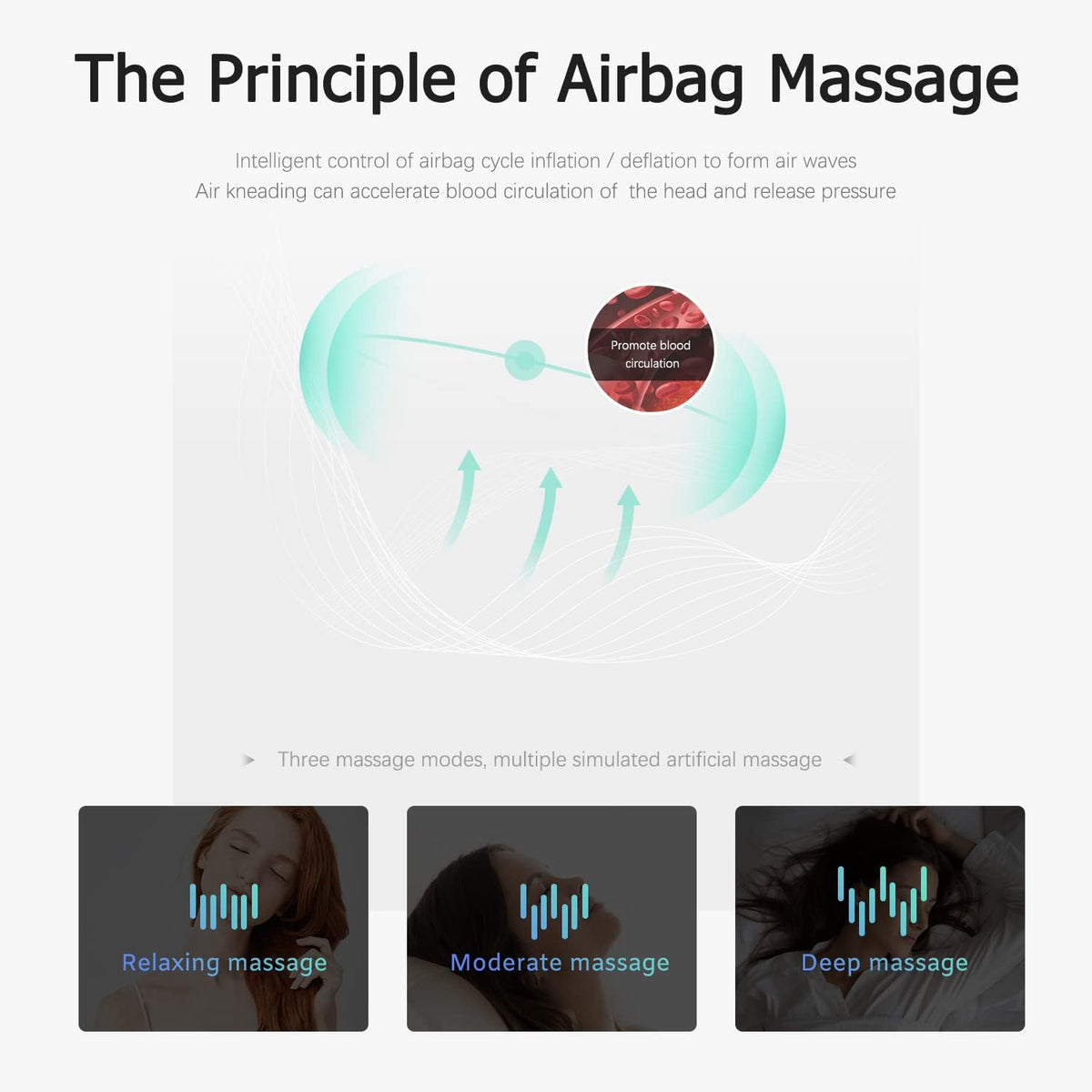 Adjustable Rechargeable Head Massager Pack of 2 Y631
