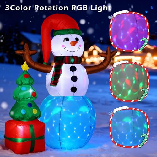 Scary Clown Mask & Inflatable Snowman Decor M722216